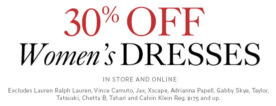 The Bay 30 Off Women`s Dresses (Feb 3)