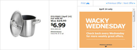 IKEA - Winnipeg Wacky Wednesday Deal of the Day (April 24) A