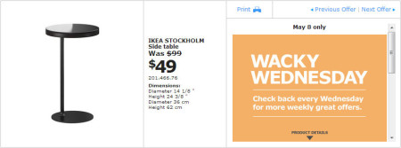 IKEA - Winnipeg Wacky Wednesday Deal of the Day (May 8) A