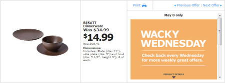 IKEA - Winnipeg Wacky Wednesday Deal of the Day (May 8) B