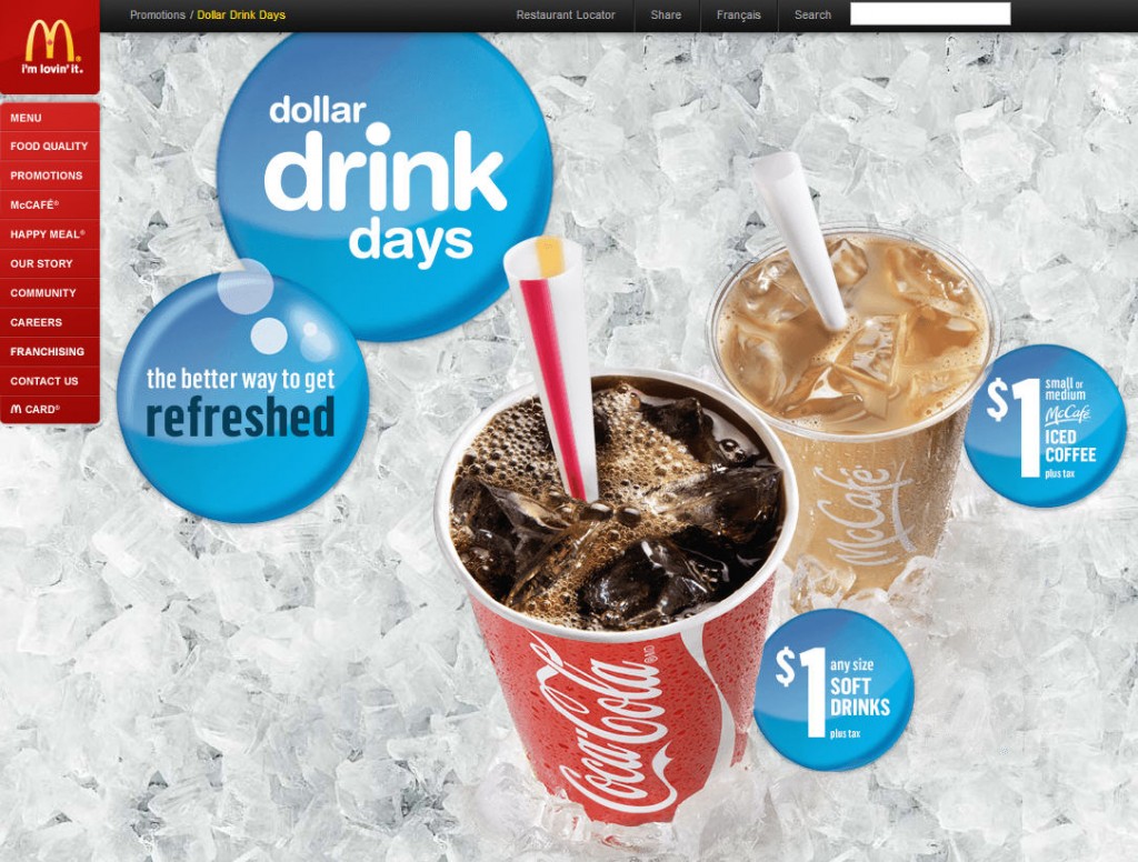 McDonald's Dollar Drink Days - $1 Any Size Soft Drink