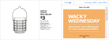 IKEA - Winnipeg Wacky Wednesday Deal of the Day (June 26) B