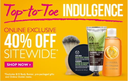 The Body Shop 40 Off Sitewide + 12 Cash Back on Ebates (Until June 2)