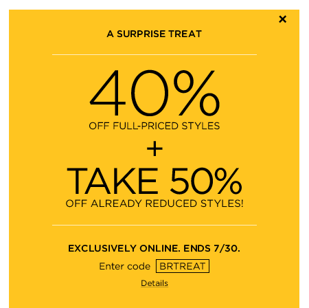 Banana Republic 40 Off Full-Priced Styles + Extra 50 Off Sale Styles (Until July 30)
