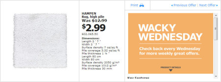 IKEA - Winnipeg Wacky Wednesday Deal of the Day (July 3) B