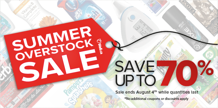 Well Summer Overstock Sale - Save up to 70 Off (Until Aug 4)