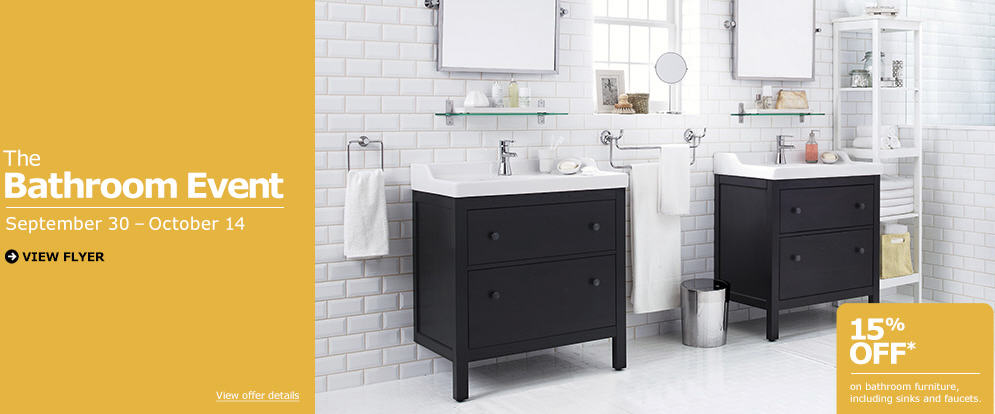 IKEA The Bathroom Event - 15 Off All Bathroom Furniture (Sept 30 - Oct 14)