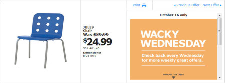 IKEA - Winnipeg Wacky Wednesday Deal of the Day (Oct 16) A