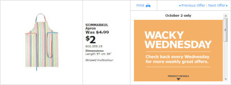 IKEA - Winnipeg Wacky Wednesday Deal of the Day (Oct 2) B