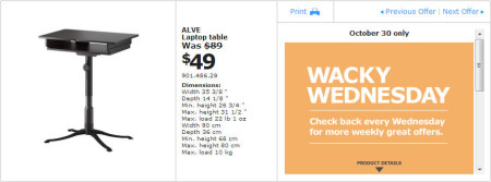 IKEA - Winnipeg Wacky Wednesday Deal of the Day (Oct 30) A