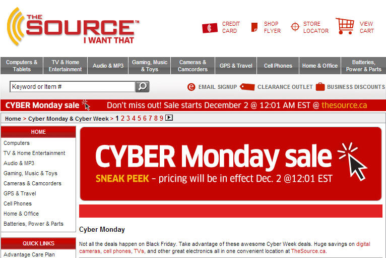 The Source Cyber Monday Sale - Sneak Peek (Dec 2)